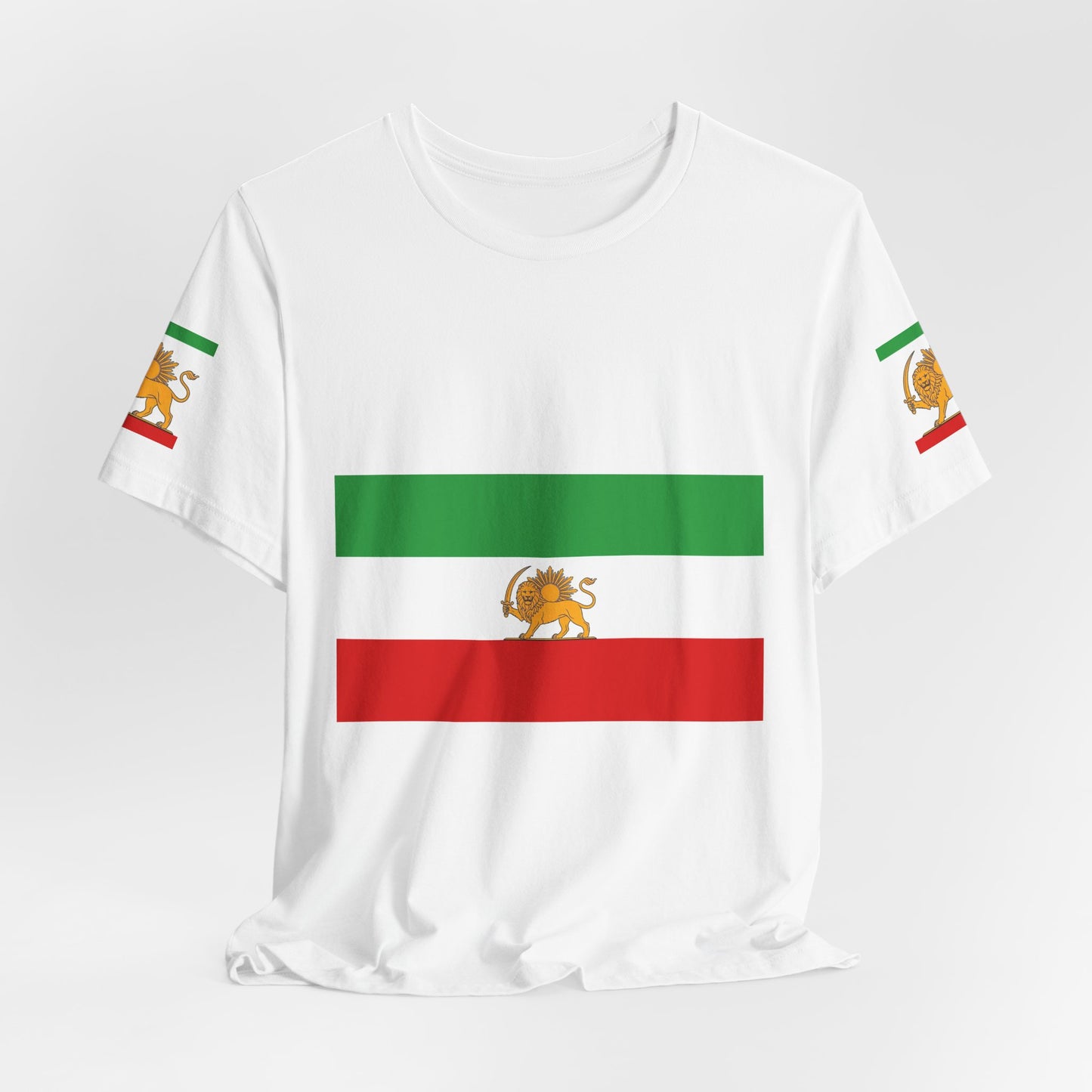 Persian Lion Flag T-Shirt — Iranian Lion & Sun Retro Tee