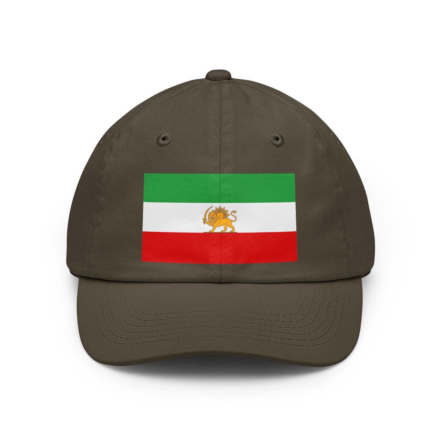 Dad Hat — Retro Iranian Flag Embroidered Patch
