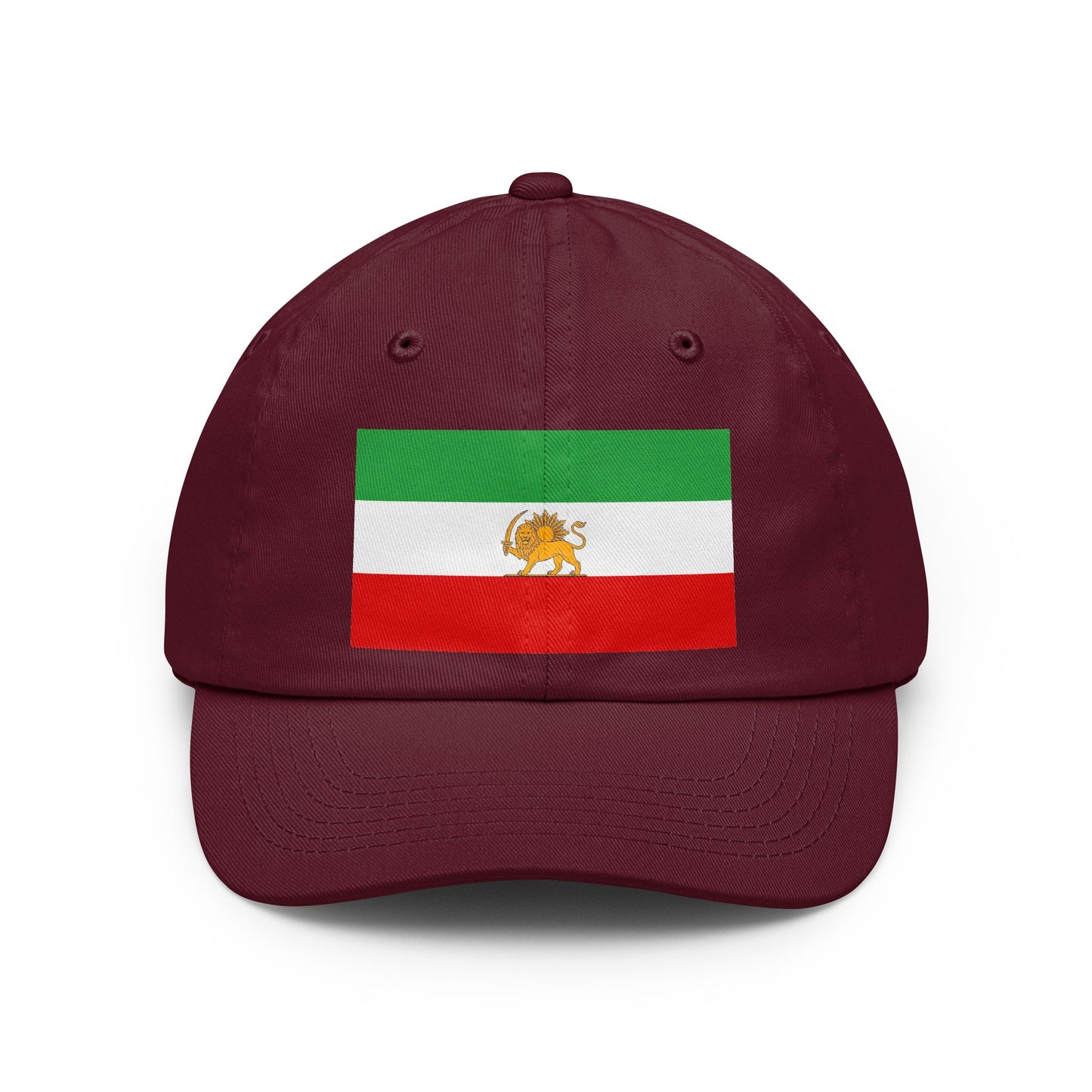 Dad Hat — Retro Iranian Flag Embroidered Patch