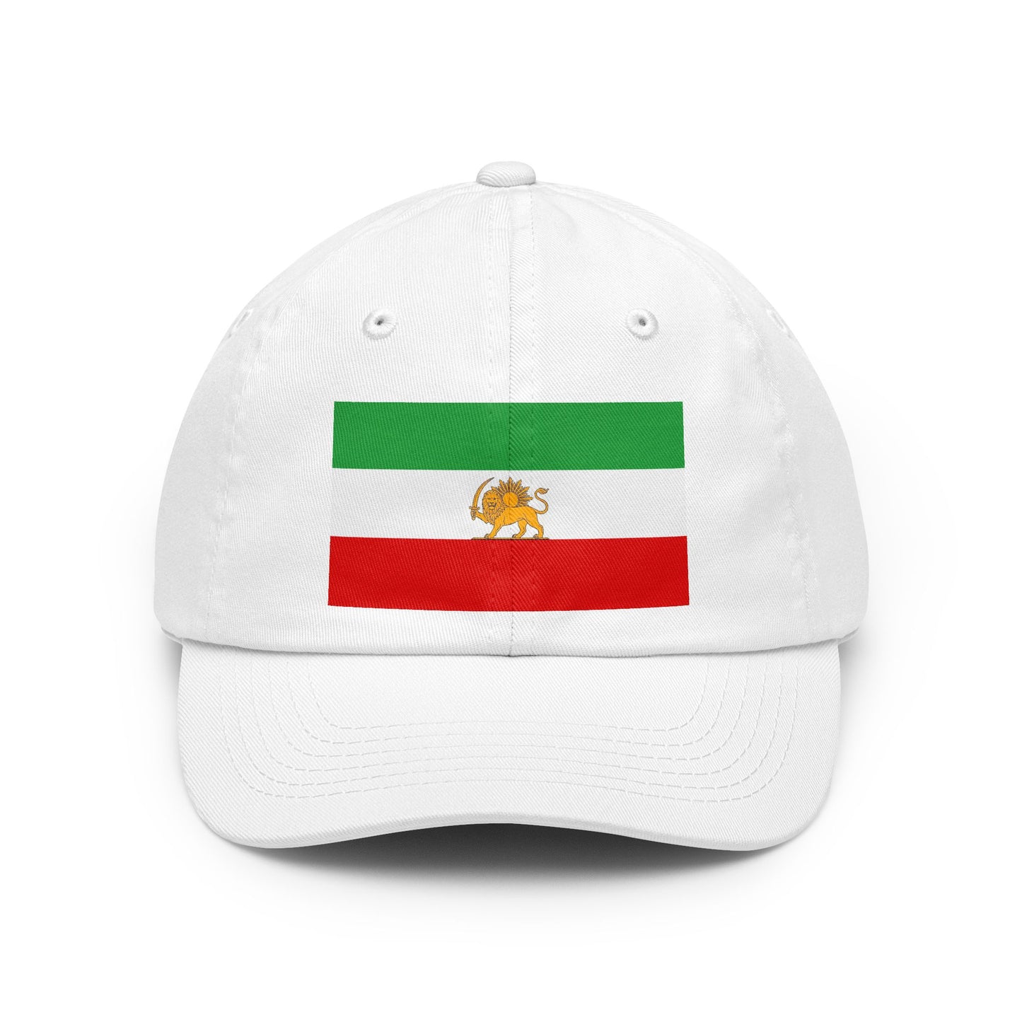 Dad Hat — Retro Iranian Flag Embroidered Patch