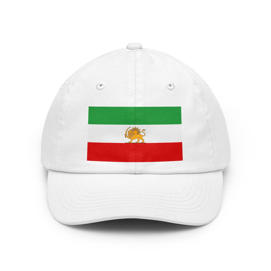Dad Hat — Retro Iranian Flag Embroidered Patch