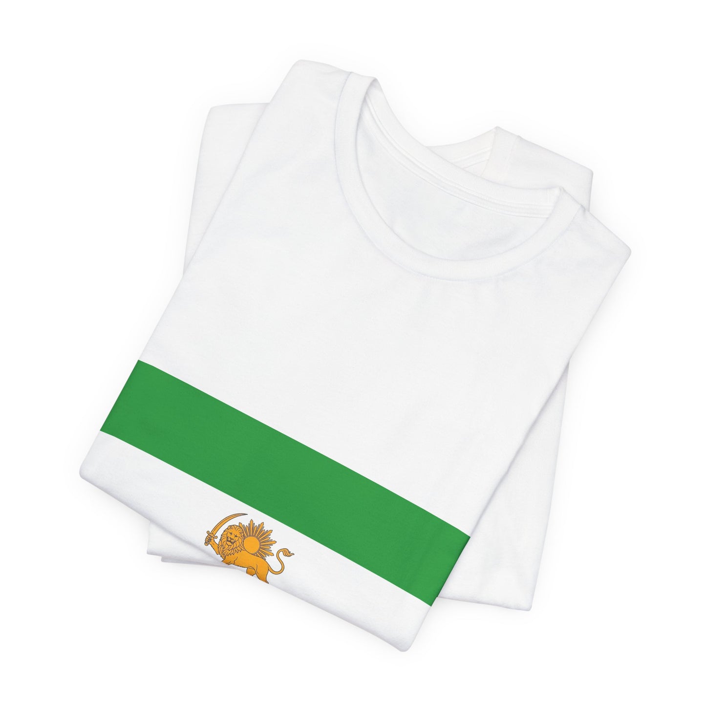 Persian Lion Flag T-Shirt — Iranian Lion & Sun Retro Tee