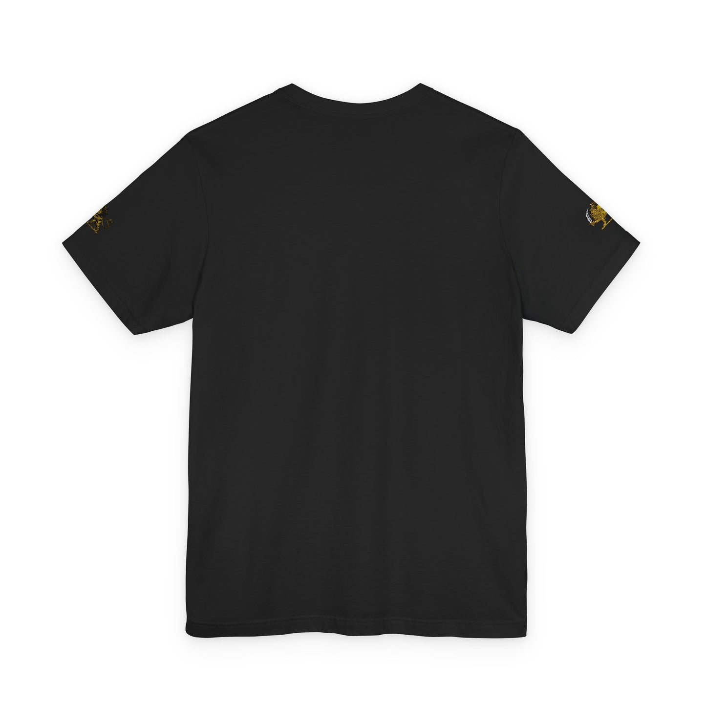 Pocket Lion Graphic Tee — Small Chest & Sleeve Wildcat Design