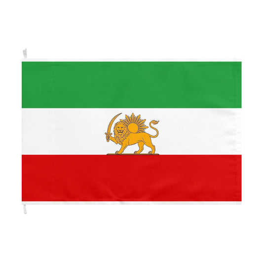 Iranian Lion Flag - Double-Sided Historical Persian Flag