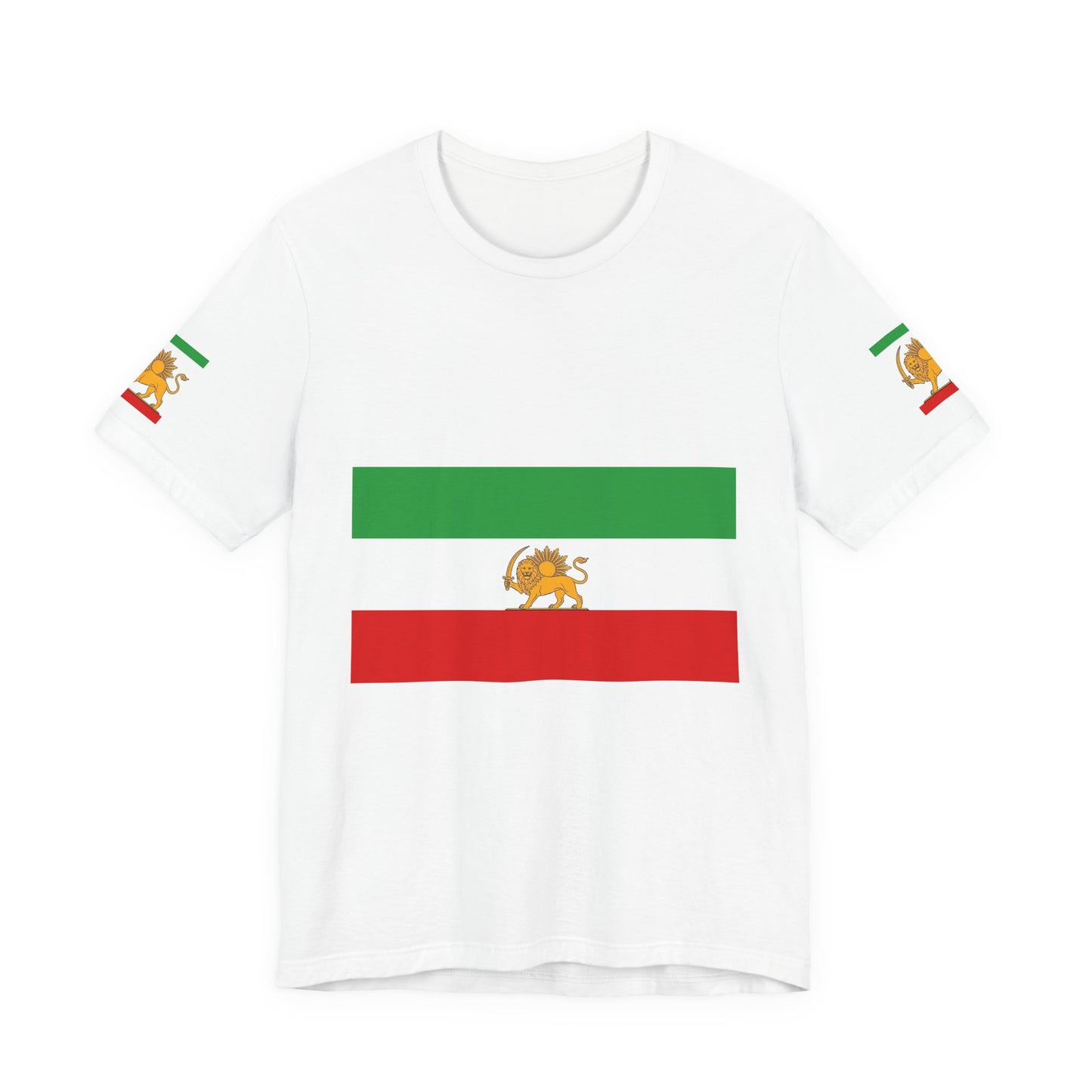 Persian Lion Flag T-Shirt — Iranian Lion & Sun Retro Tee