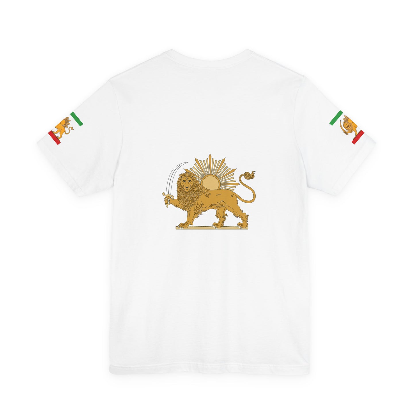 Persian Lion Flag T-Shirt — Iranian Lion & Sun Retro Tee